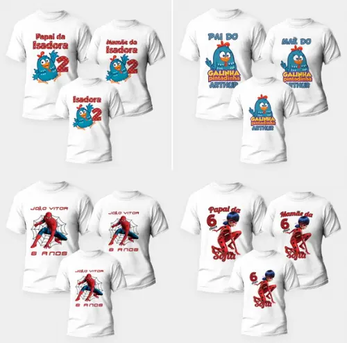 Estampas de Aniversário para Sublimação