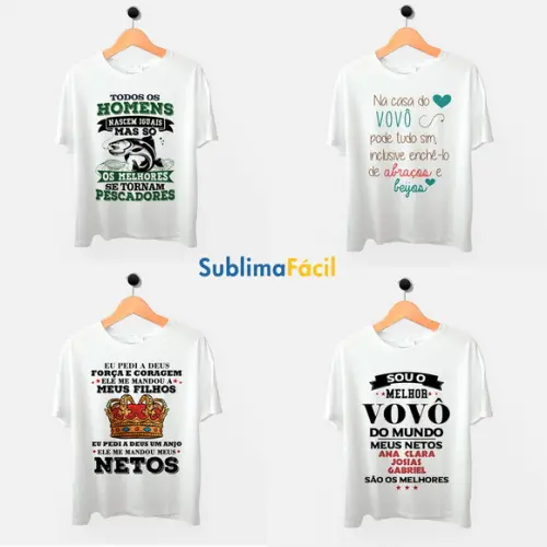 Estampas para Sublimação - Arte Vovô