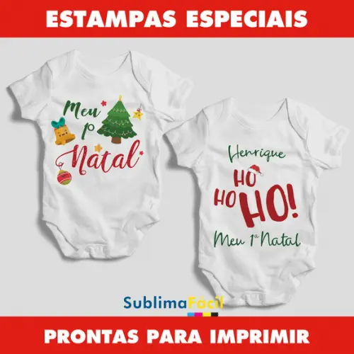 Estampas para Sublimação Body de Natal (vende Muito)