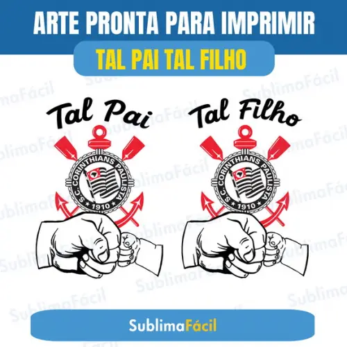 Estampas Tal Pai Tal Filho de Times
