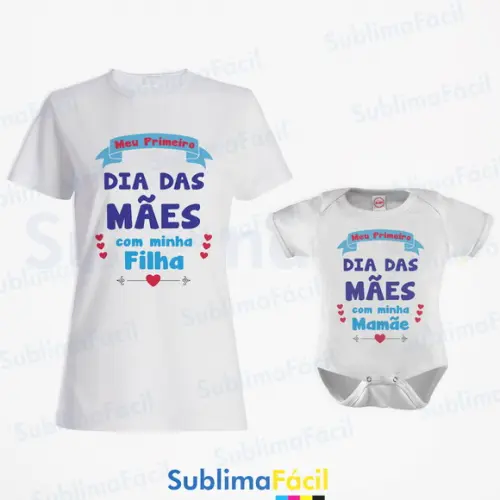 Kit Estampas Tal Mãe Tal Filha para Sublimação
