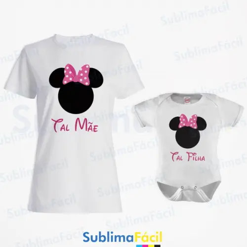 Kit Estampas Tal Mãe Tal Filha para Sublimação