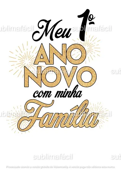 Meu Primeiro Ano Novo / Réveillon (arte Digital)