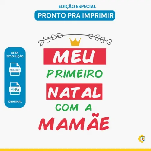 Meu Primeiro Natal com a Mamãe (arte Digital)