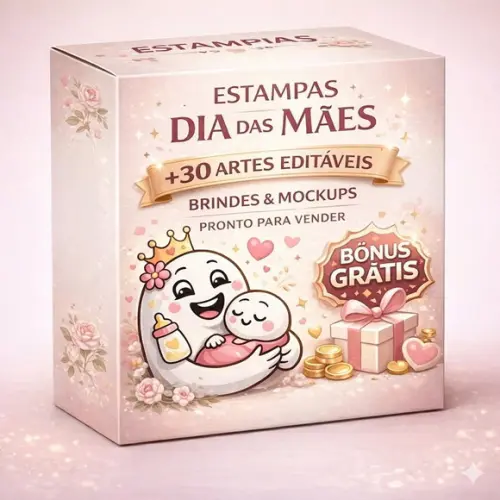 Pack 30 Artes Dia das Mães Png - Sublimação Profissional