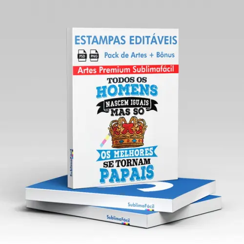 Pack de Artes Frases Dia dos Pais - Sublimação