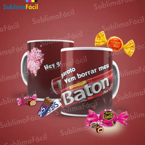 Pack com 12 Artes para Sublimação de Caneca de Páscoa