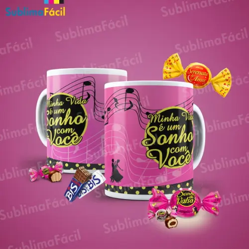 Pack com 12 Artes para Sublimação de Caneca de Páscoa