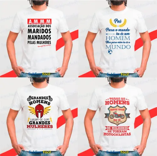 Pack de Artes Frases Dia dos Pais - Sublimação