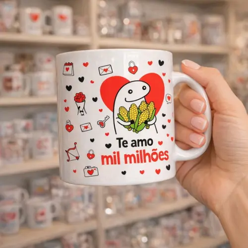 Pack de Estampa pra Caneca - Romântico/namorados Criativo