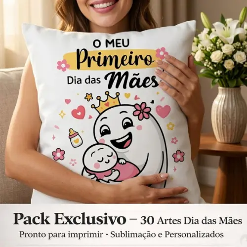 Pack Dia das Mães - 30 Estampa para Almofada / Sublimação
