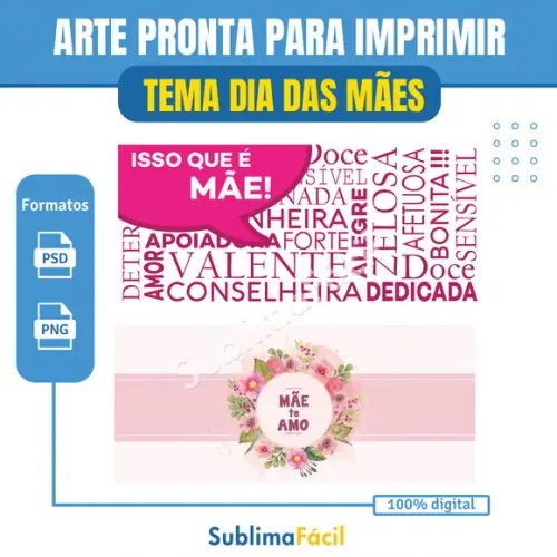 Pack Estampas Dia das Mães - Caneca e Almofada