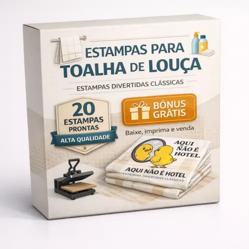 Pack Premium Toalhas de Louça - 20 Artes Exclusivas