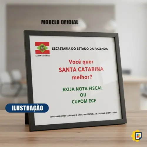 Placa Exija Nota Fiscal Oficial (arquivo Digital)