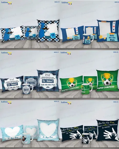 Super Kit de Estampas Dia dos Pais - Sublimação