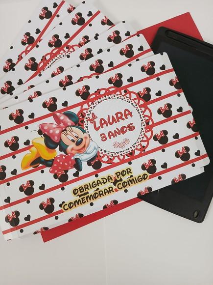 Caixas para Lousa Mágica Lcd Personalizada- Tablet Minnie