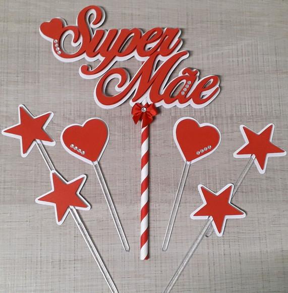 Topo de Bolo Dia das Mães