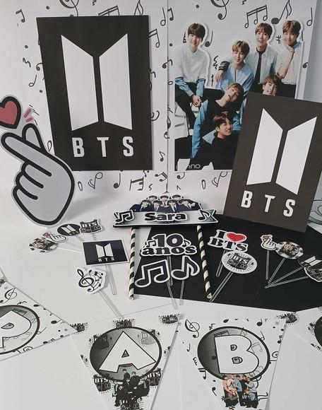 Kit Festa Só Um Bolinho Banda Bts