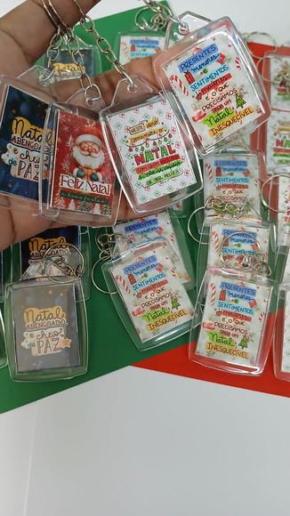 Chaveiros em Acrílico Personalizado Natal