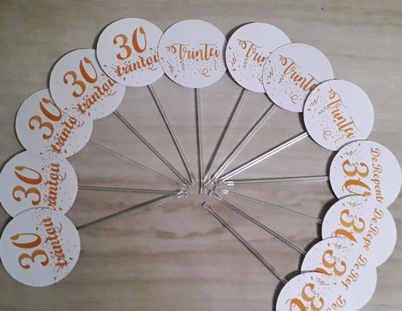 Toppers para Docinhos 30 Anos