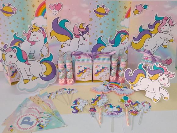 Kit Festa Só Um Bolinho Unicórnio 2