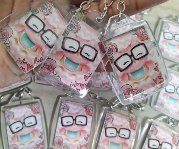 Chaveiros Personalizado Coruja Dia dos Professores