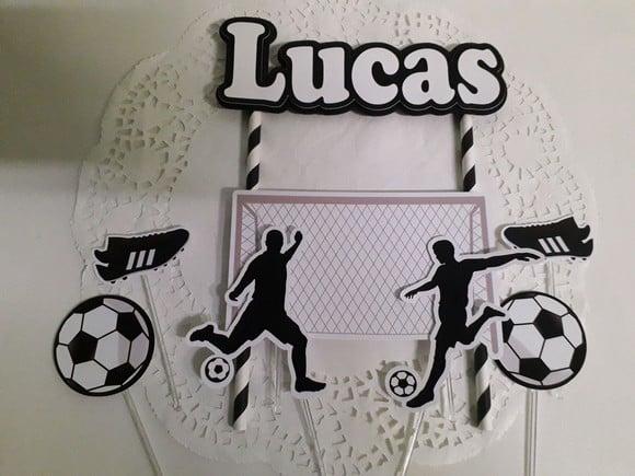 Topo de Bolo/cake Topper Futebol