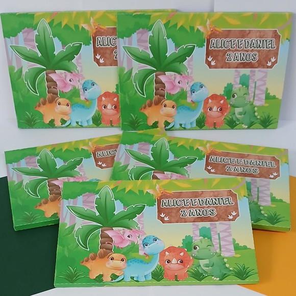 Caixas para Lousa Mágica Lcd Personalizada- Tablet - Dino