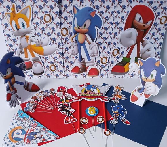 Kit Festa Só Um Bolinho Sonic