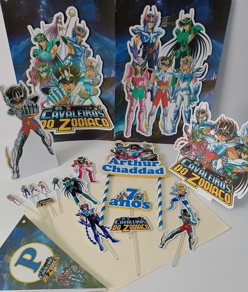 Kit Festa Só Um Bolinho Cavaleiros do Zodíaco