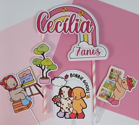 Topo de Bolo/cake Topper Bobbie Goods