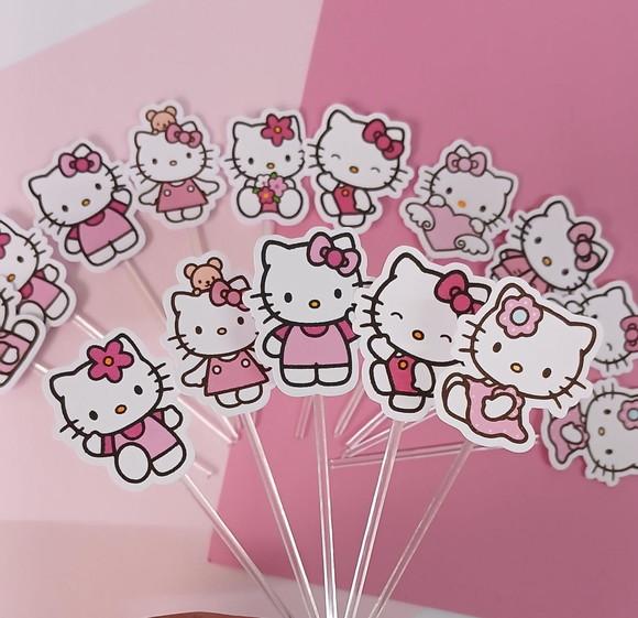 Toppers para Docinhos-hello Kitty