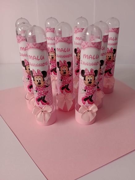 Tubete Personalizado Minnie Rosa