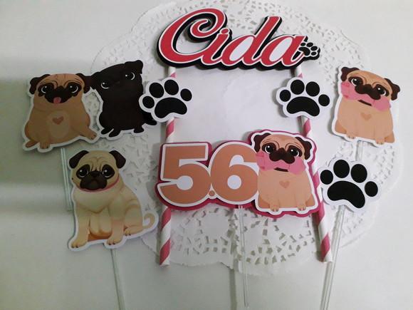 Topo de Bolo/cake Topper Cachorros