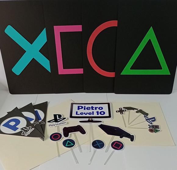 Kit Festa Só Um Bolinho Vídeo Game Playstation