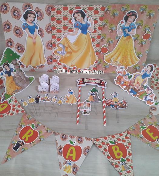 Kit Festa Só Um Bolinho Branca de Neve