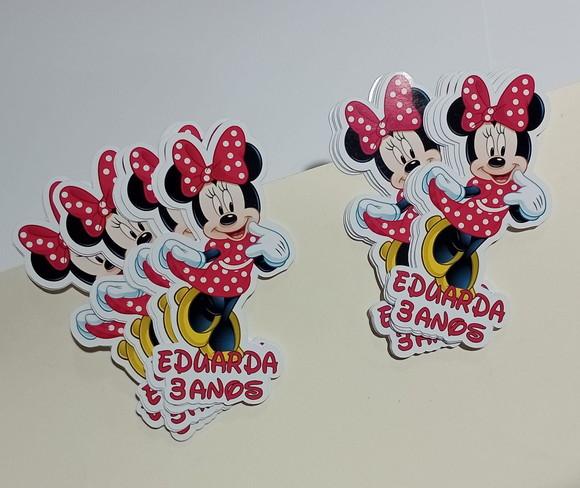 Apliques para Tubetes Minnie Vermelha
