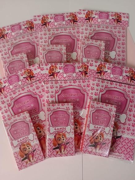 Kit Livrinho para Colorir - Patrulha Canina Skye