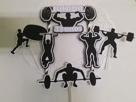 Topo de Bolo/cake Topper Academia