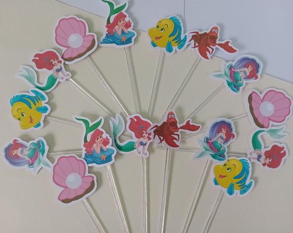 Toppers para Docinhos Pequena Sereia