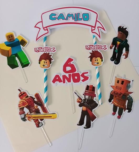 Topo de Bolo/cake Topper Roblox