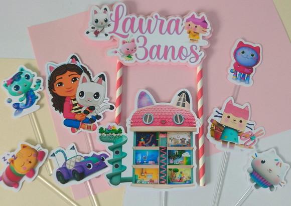Topo de Bolo/cake Topper Gabby's Dollhouse