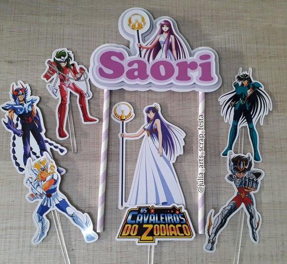 Topo de Bolo/Cake Topper Saori Kido
