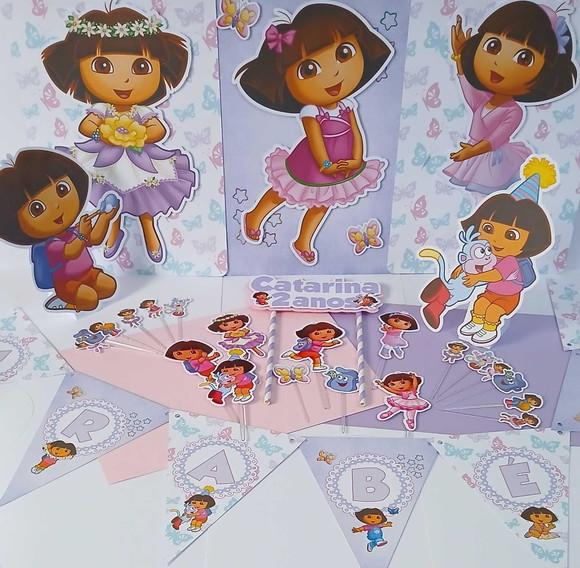 Kit Festa Só Um Bolinho Dora Aventureira