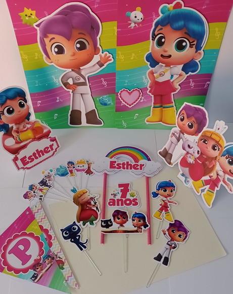 Kit Festa Só Um Bolinho Vera e o Reino do Arco-íris