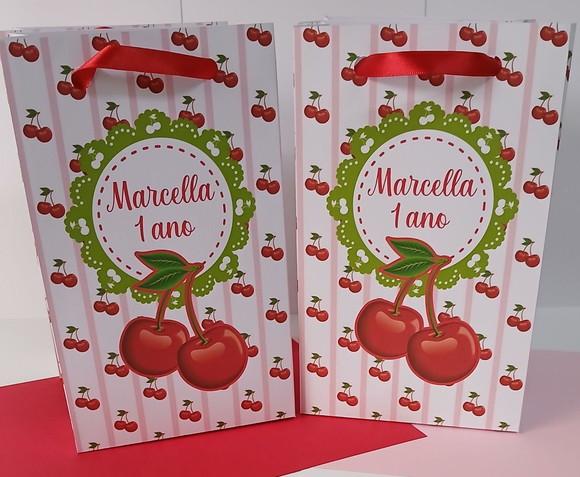 Sacolinha Personalizada Cerejinha- Leia a Descrição
