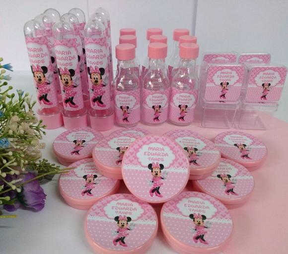 Kit Personalizado Minnie Rosa - 80 Peças