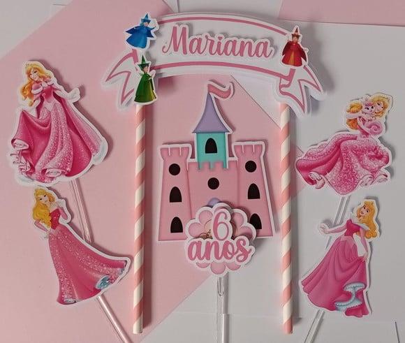 Topo de Bolo/cake Topper Princesa Aurora