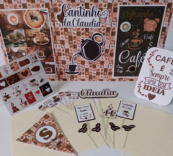Kit Festa Só Um Bolinho Cantinho do Café