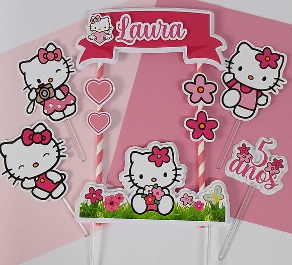 Topo de Bolo/cake Topper Hello Kitty